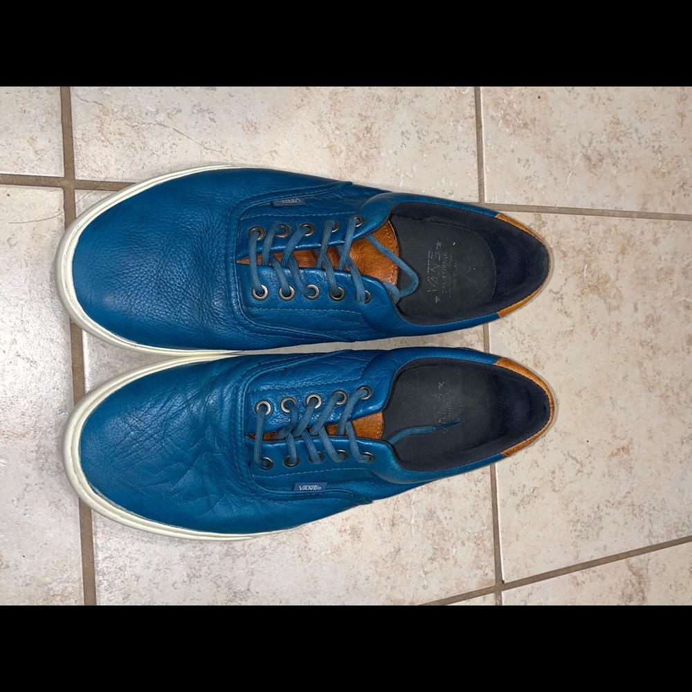 Vans Authentic blue leather skater shoe